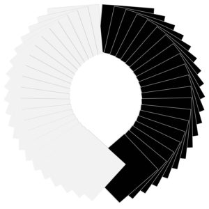 EZ Craft USA - 12” x 12” - 40 Matte Black and White Sheets