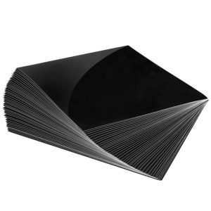 EZ Craft Vinyl 12" by 12" - 40 Glossy Black Sheets